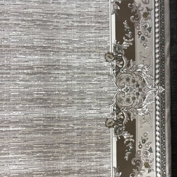 سجاد تركي مودرن لمسة HD37A كريم بني مقاس 250*350