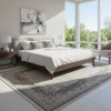 سجاد تركي مودرن لمسة HD37A كريم ابيض مقاس 150*220