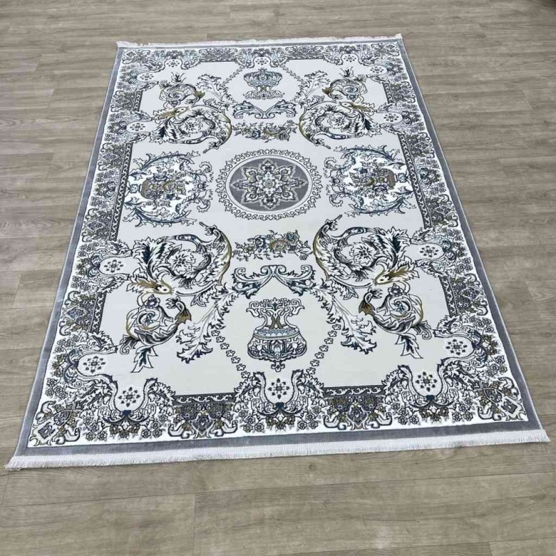 Marseille Turkish carpet NJ93A gray color size 400*500