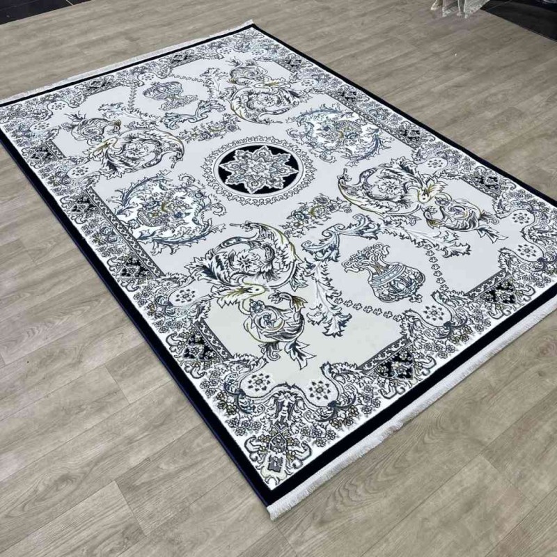 Marseille Turkish Carpet NJ93A Navy Blue Size 100*200