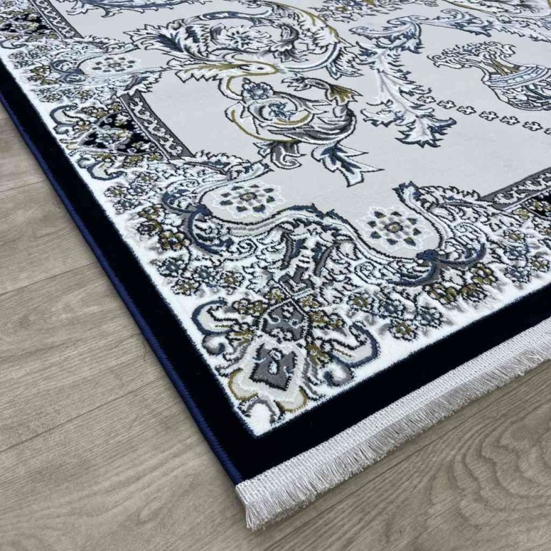 Marseille Turkish Carpet NJ93A Navy Blue Size 100*200