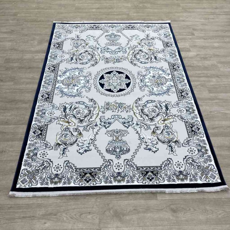 Marseille Turkish Carpet NJ93A Navy Blue Size 100*200