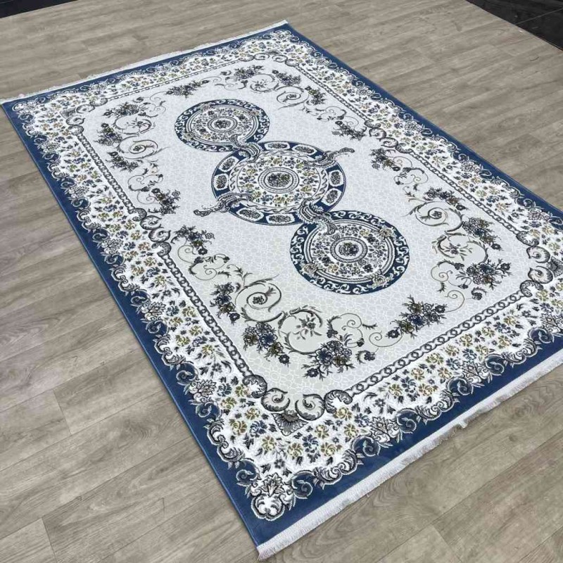 Marseille Turkish carpet NJ90A blue color size 100*200