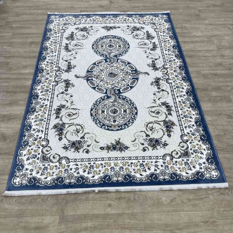 Marseille Turkish carpet NJ90A blue color size 100*200