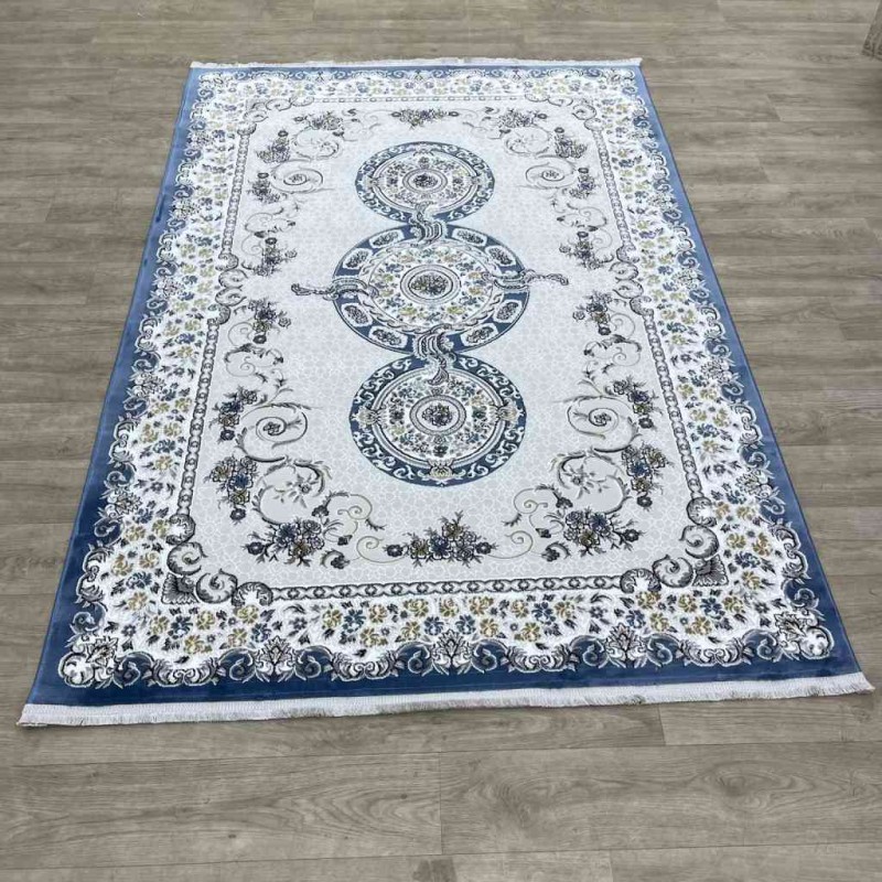 Marseille Turkish carpet NJ90A blue color size 100*200
