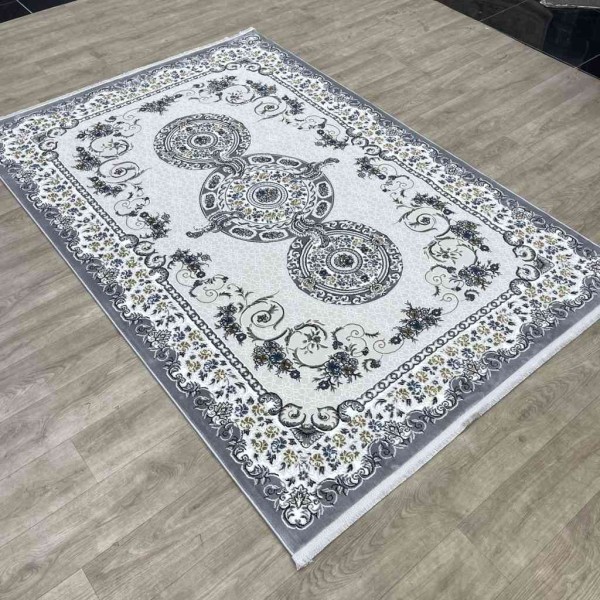 سجاد تركي مارسيليا NJ90A لون رصاصي مقاس 150*220