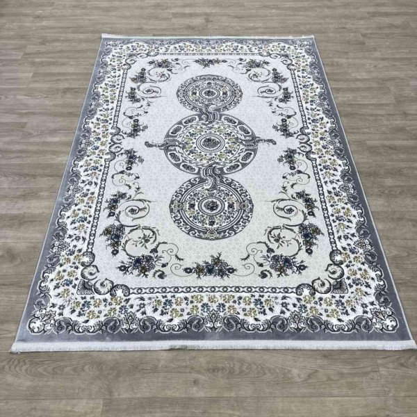 سجاد تركي مارسيليا NJ90A لون رصاصي مقاس 150*220