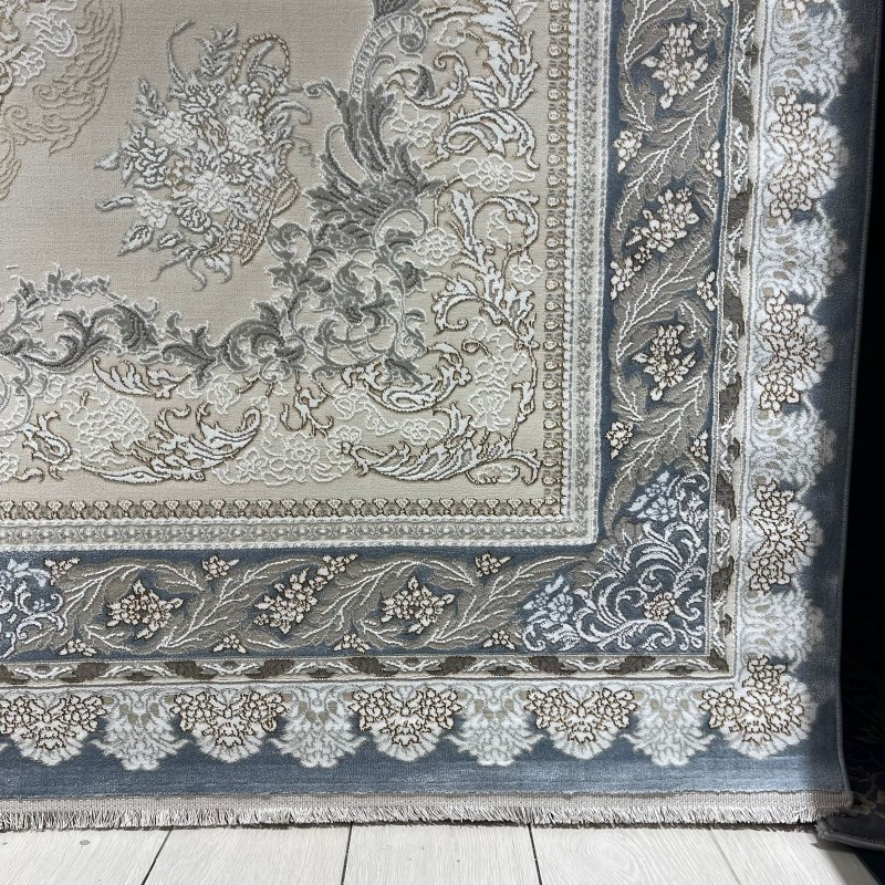 سجاد ميرال تركي كلاسيك EO06A كريم سماوي مقاس 200*300