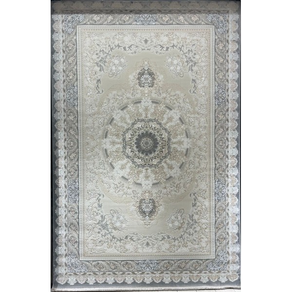 سجاد ميرال تركي كلاسيك EO06A كريم رصاصي غامق مقاس 300*400