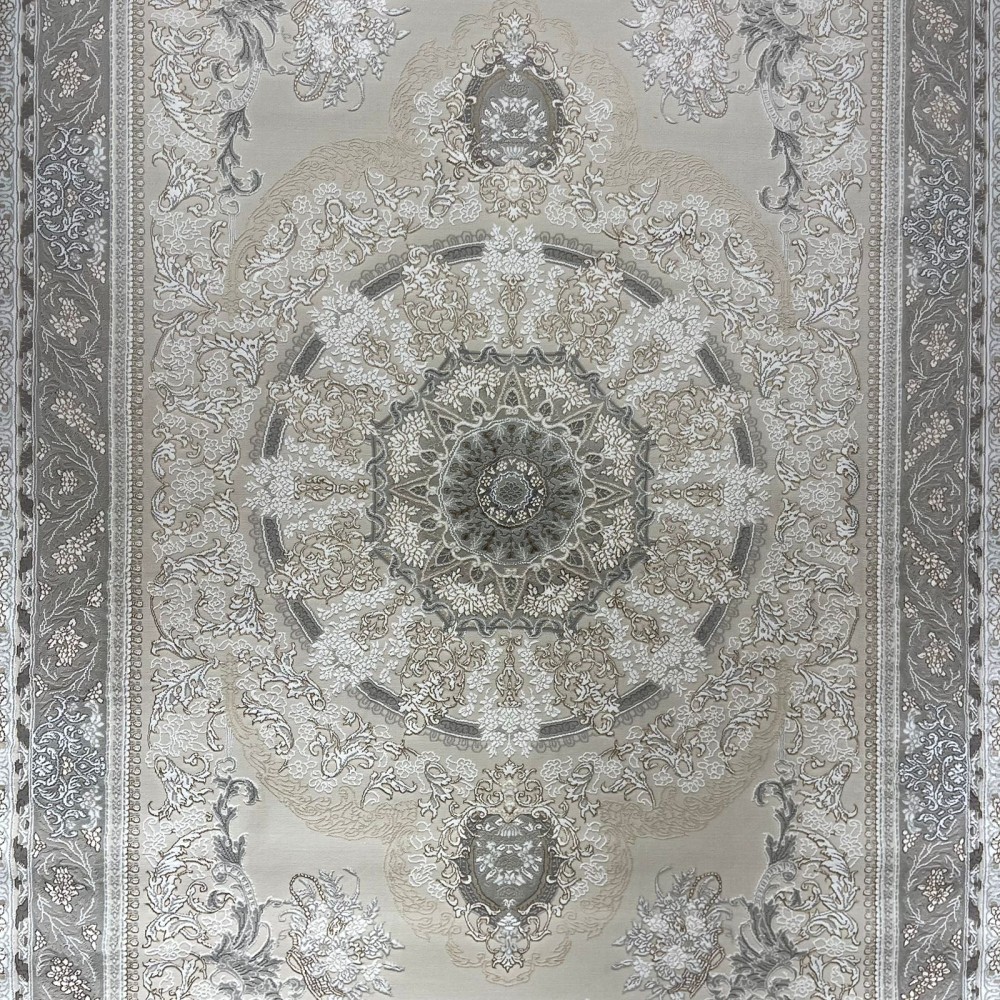 سجاد ميرال تركي كلاسيك EO06A كريم رصاصي فاتح مقاس 400*800