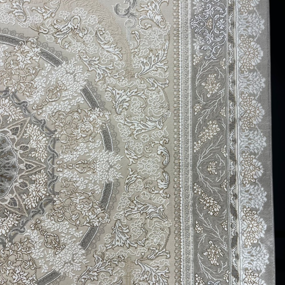 سجاد ميرال تركي كلاسيك EO06A كريم رصاصي فاتح مقاس 400*800