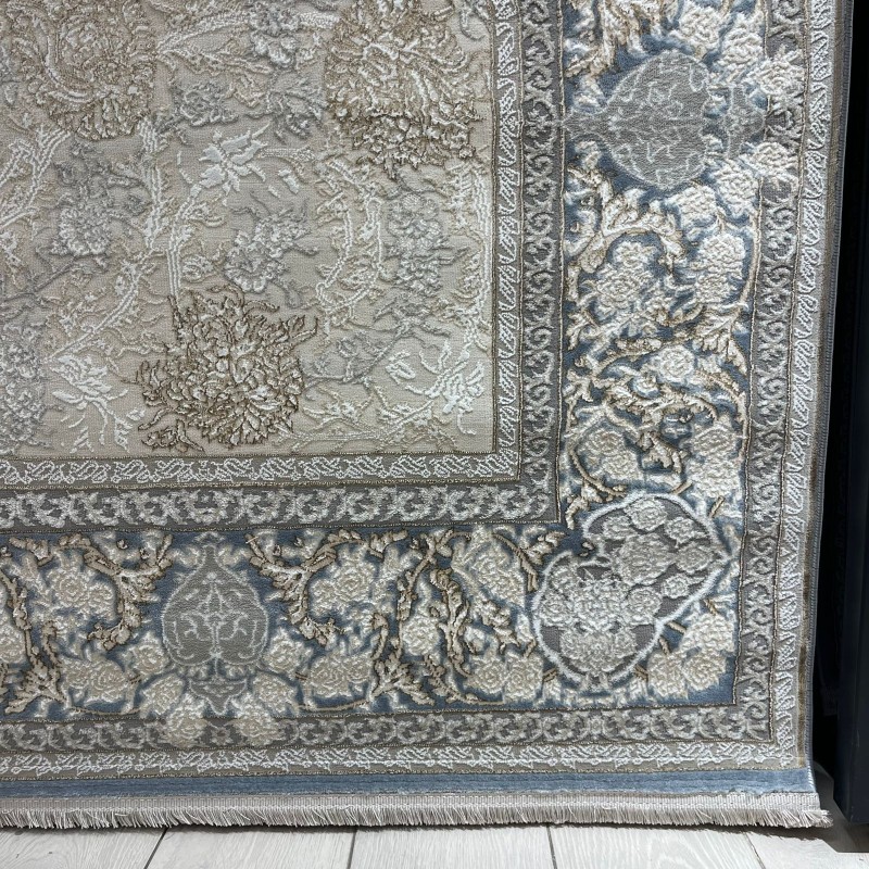 سجاد ميرال تركي كلاسيك EO15A كريم سماوي مقاس 400*600