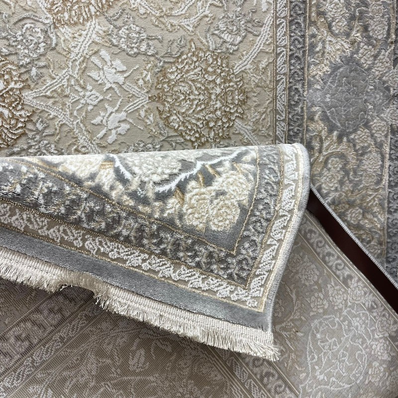 Miral Turkish Classic Rug EO15A dark gray cream Size 500*600