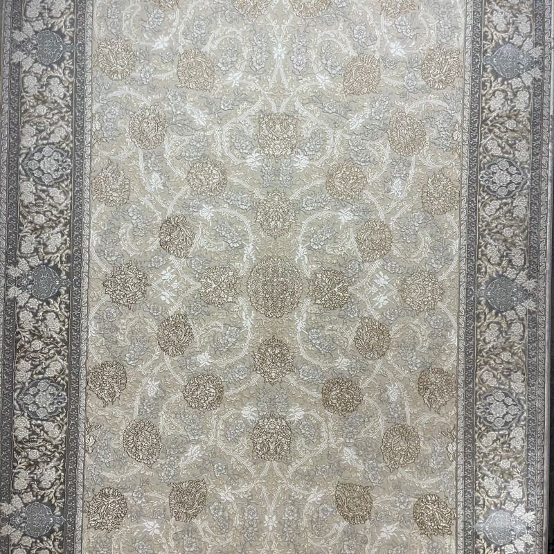 Miral Turkish Classic Rug EO15A dark gray cream Size 500*600