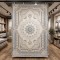 سجاد ميرال تركي كلاسيك EK26A كريم رصاصي فاتح مقاس 100*400