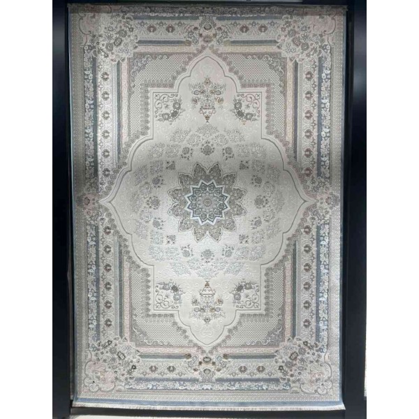 سجاد ميرال تركي كلاسيك EK26A كريم رصاصي فاتح مقاس 100*400