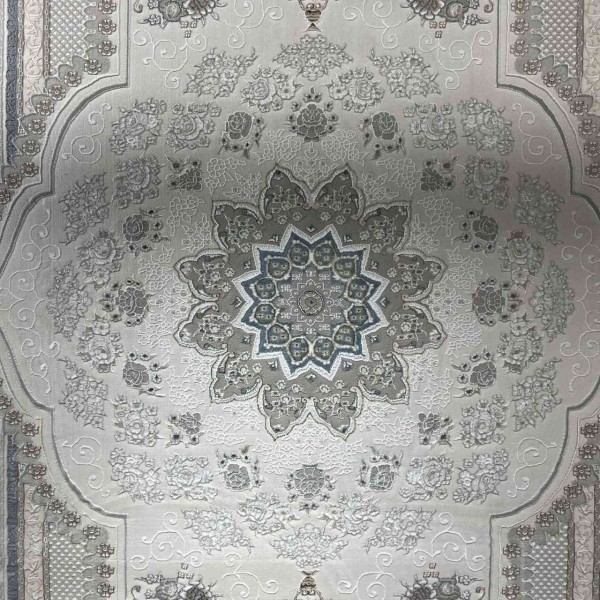 سجاد ميرال تركي كلاسيك EK26A كريم رصاصي فاتح مقاس 100*400