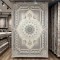 سجاد ميرال تركي كلاسيك EK26A كريم رصاصي غامق مقاس 500*600