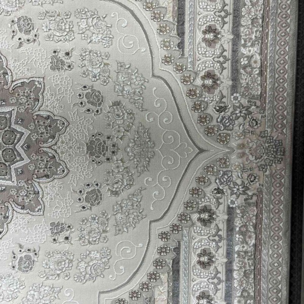 سجاد ميرال تركي كلاسيك EK26A كريم رصاصي مقاس 100*400