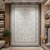 سجاد تركي نرجس نقش فرنسي 31829A رصاصي مقاس 150*220