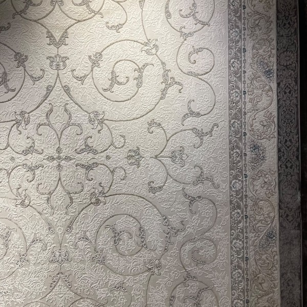 سجاد تركي نرجس نقش فرنسي 31829A رصاصي مقاس 150*220