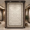 سجاد تركي نرجس نقش فرنسي 31829A بني مقاس 150*220