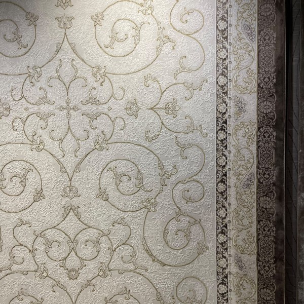 سجاد تركي نرجس نقش فرنسي 31829A بني مقاس 150*220