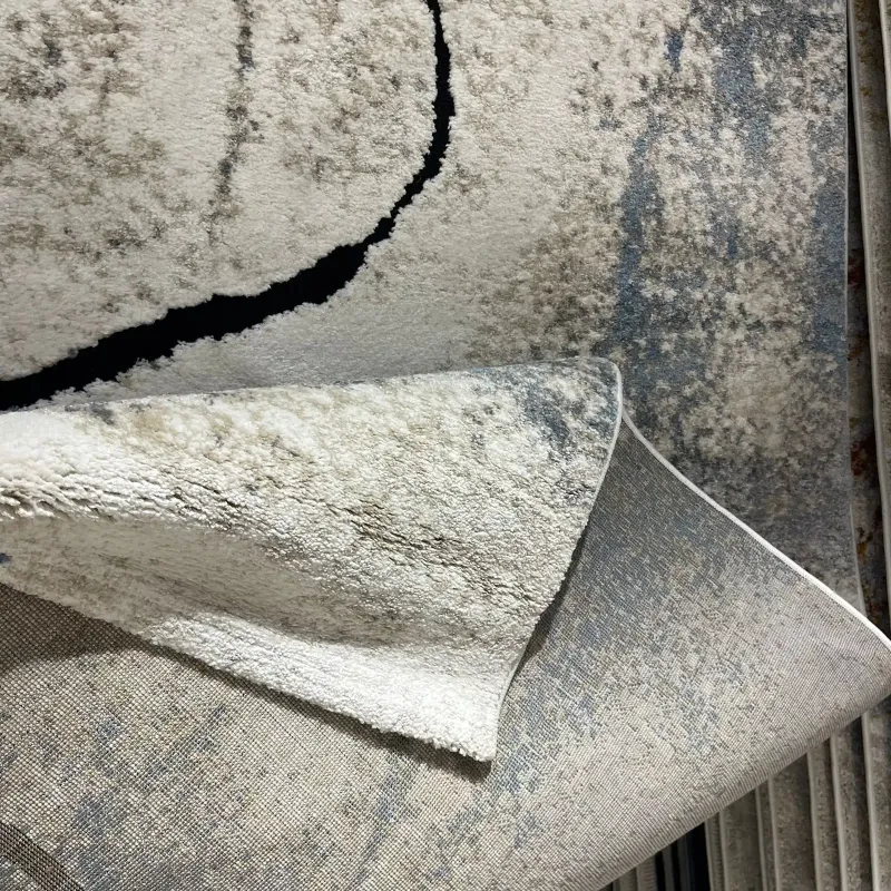 سجاد اوبرا تركي HD24A ابيض سماوي مقاس 250*350