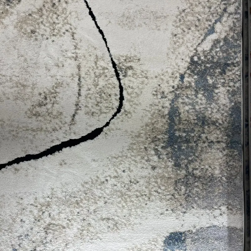 سجاد اوبرا تركي HD24A ابيض سماوي مقاس 250*350