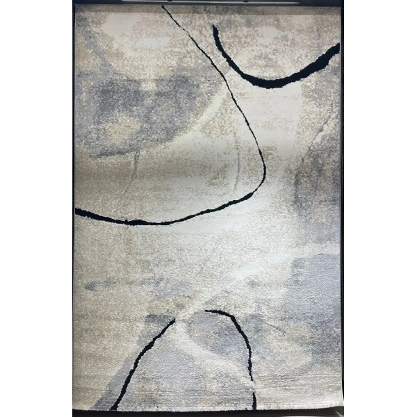 Turkish Opera Carpet HD24A White dark gray Size 100*300