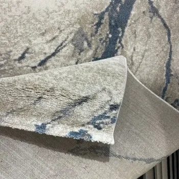 سجاد اوبرا تركي HD33A ابيض سماوي مقاس 50*80