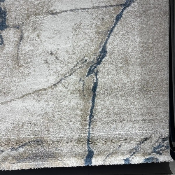 Turkish Opera Carpet HD33A White Blue Size 150*220