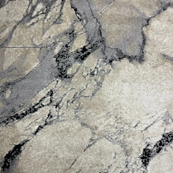سجاد اوبرا تركي HD33A ابيض رصاصي غامق مقاس 250*350