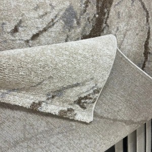 سجاد اوبرا تركي HD33A ابيض فيزون غامق مقاس 150*220