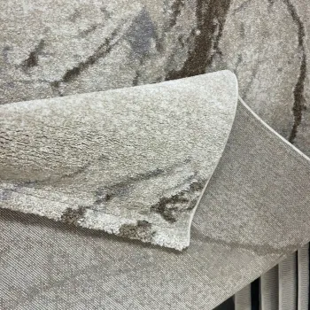 سجاد اوبرا تركي HD33A ابيض فيزون غامق مقاس 50*80
