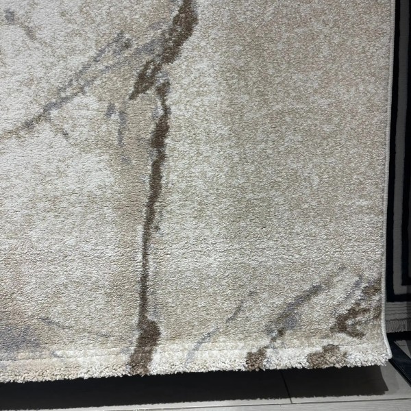 سجاد اوبرا تركي HD33A ابيض فيزون غامق مقاس 50*80