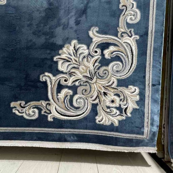 Turkish rugs Paris 32126A blue size 400*500