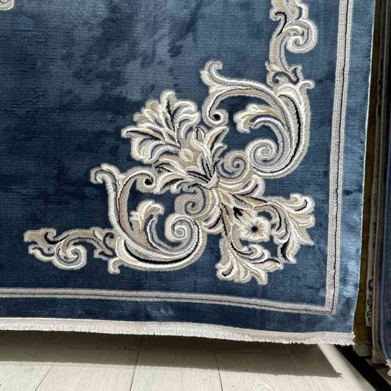 Turkish rugs Paris 32126A blue size 400*500