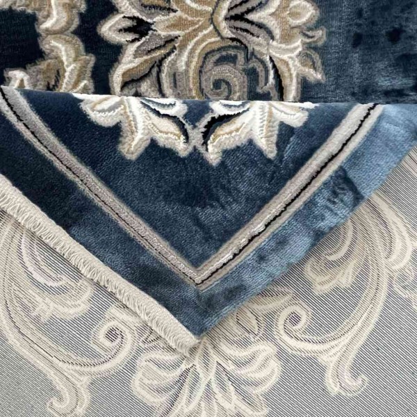 Turkish rugs Paris 32126A blue size 400*500