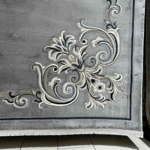سجاد تركي باريس 32126A رصاصي مقاس 150*230