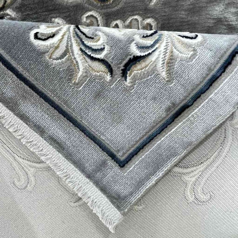Turkish rugs Paris 32126A gray size 80*150