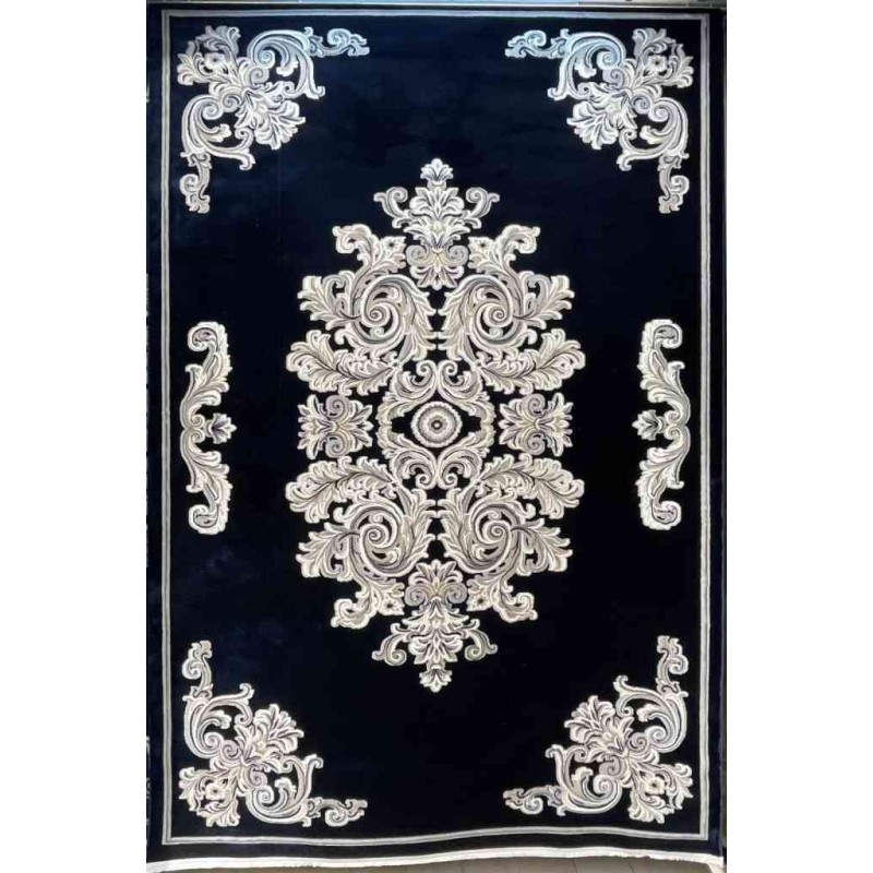 Turkish rugs Paris 32126A navy size 50*80