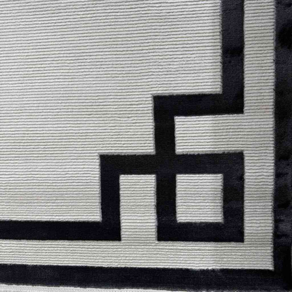 سجاد تركي برواز مودرن 43 ابيض اسود مقاس 50*80