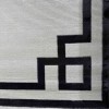 Turkish rug modern frame 43 white black size 100*200