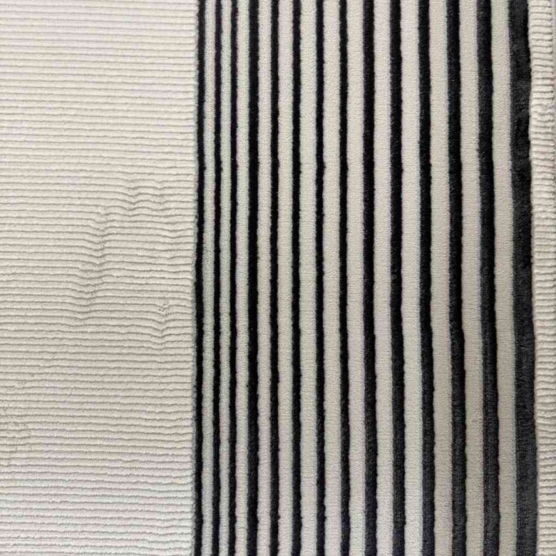 Turkish rug modern frame 44 white black size 200*300