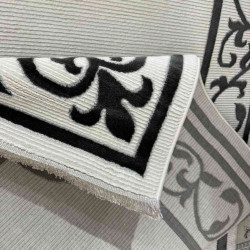 سجاد تركي برواز مودرن 78 ابيض اسود مقاس 300*400