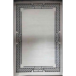 سجاد تركي برواز مودرن 83 ابيض اسود مقاس 50*80