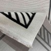 سجاد تركي برواز مودرن 83 ابيض اسود مقاس 100*300