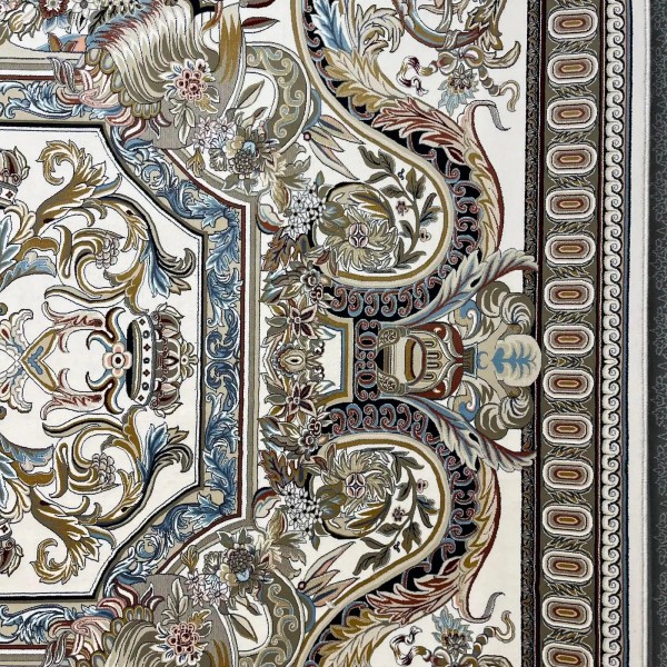سجاد ايراني سيلا 90145 كريم فاتح مقاس 400*600