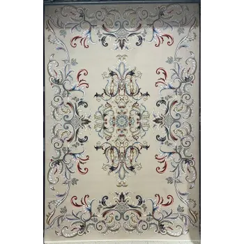 سجاد ايراني سيلا 100157 بيج فاتح مقاس 200*200